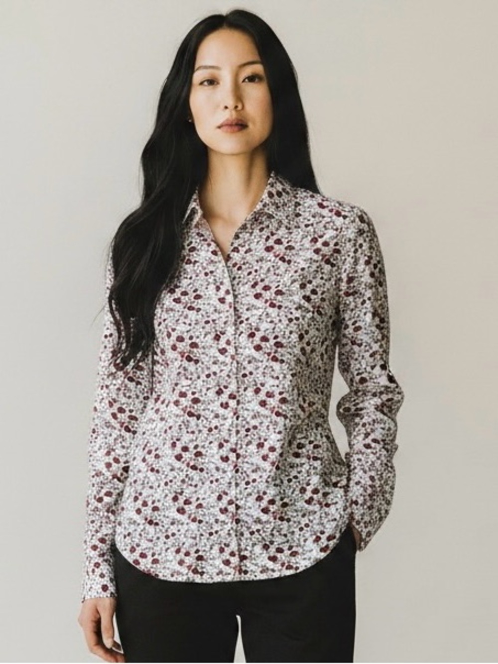 A loves A  Floral Button-Down Shirt size XSmall